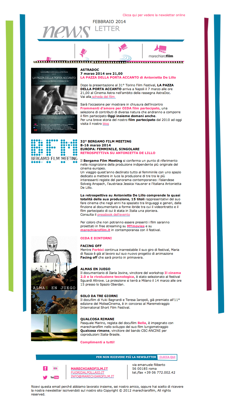 newslwtter febbraio 2014